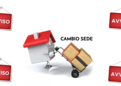 AVVISO IMPORTANTE – CAMBIO SEDE UFFICIO