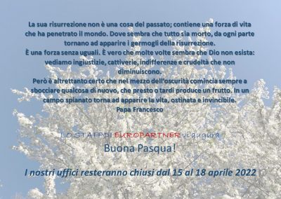 BUONA PASQUA – CHIUSURA UFFICI