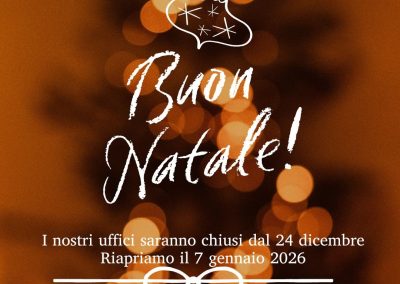 CHIUSURA UFFICI – BUON NATALE!